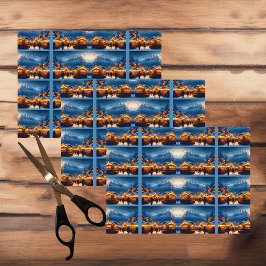 Weihnachtsmarkt in den Bergen - Brauch Seidenpapier