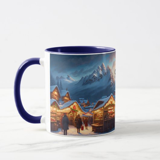 Weihnachtsmarkt in den Bergen - Brauch Tasse (Links)
