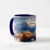 Weihnachtsmarkt in den Bergen - Brauch Tasse (Vorderseite Links)