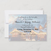 Weihnachtsmarkt in den Bergen - offenes Haus Einladung (Rückseite)