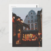 Weihnachtsmarkt in Stockholm Postkarte (Vorne/Hinten)