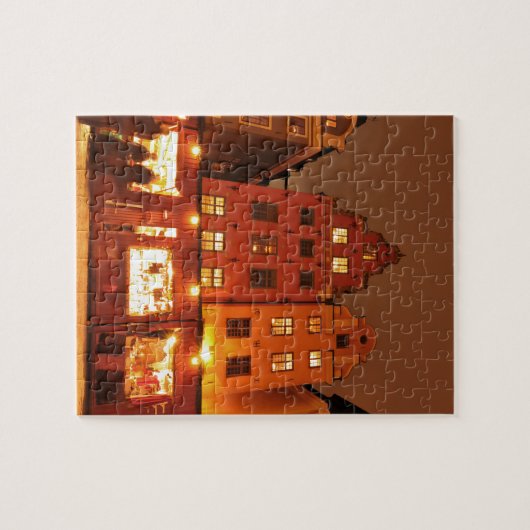 Weihnachtsmarkt in Stockholm, Schweden Puzzle (Horizontal)