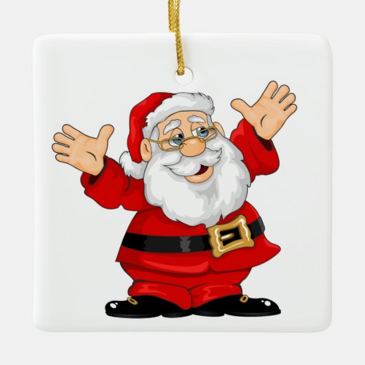 Weihnachtsmarkt Keramikornament (Vorderseite)