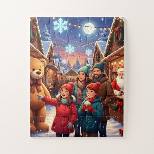 Weihnachtsmarkt Magie Puzzle (Vertikal)