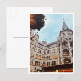 Weihnachtsmarkt München, Deutschland Postkarte