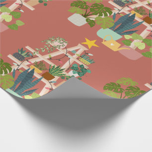 Weihnachtsmarkt-Pflanze Geschenkpapier