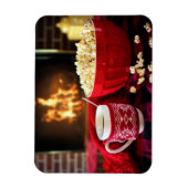 Weihnachtsmarkt - Popcorn und Heiße Apfelwein Magnet (Vertikal)