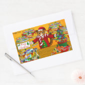 Weihnachtsmarkt Rechteckiger Aufkleber (Umschlag)