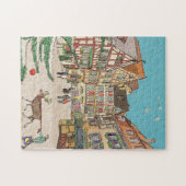 Weihnachtsmarkt Straßburg Frankreich Retro inspiri Puzzle (Horizontal)