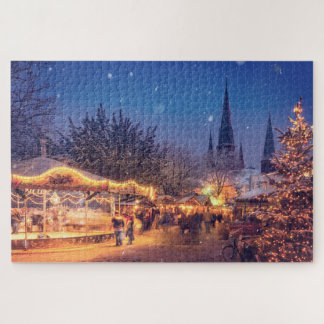 Weihnachtsmarkt-Szene Jigsaw Puzzle