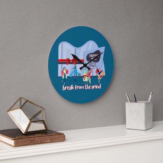 Weihnachtsmarkt-Uhr Große Wanduhr (Büro)
