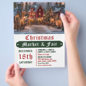 Weihnachtsmarkt und Messe Flyer (Hand)