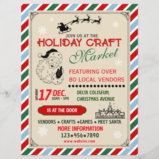 Weihnachtsmarkt und Messe Flyer (Vorne)