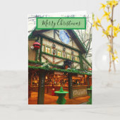 Weihnachtsmarkt-Weihnachtskarte Karte (Gelbe Blume)