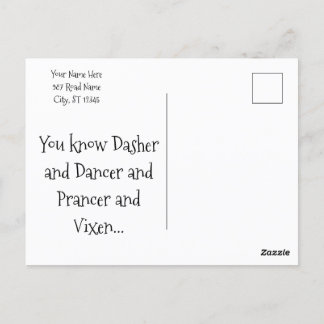 Weihnachtsmarkt-Wurstkarte Postkarte