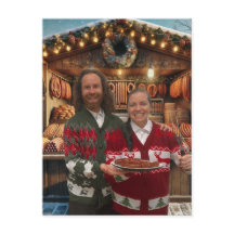 Weihnachtsmarkt-Wurstkarte