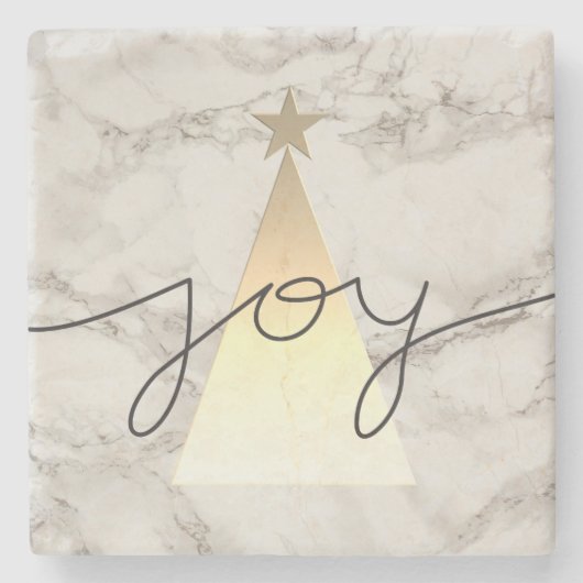 Weihnachtsmarmor Steinuntersetzer (Vorderseite)