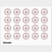 Weihnachtsmarquee Monogram Stickers (Blatt)