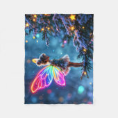 Weihnachtsmärsche Winterwald festliche Magie Fleecedecke (Vorderseite)