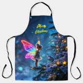 Weihnachtsmärsche Winterwald festliche Magie Schürze (Vorderseite)