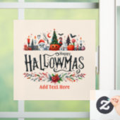 Weihnachtsmashup Fensteraufkleber (Zuhause)