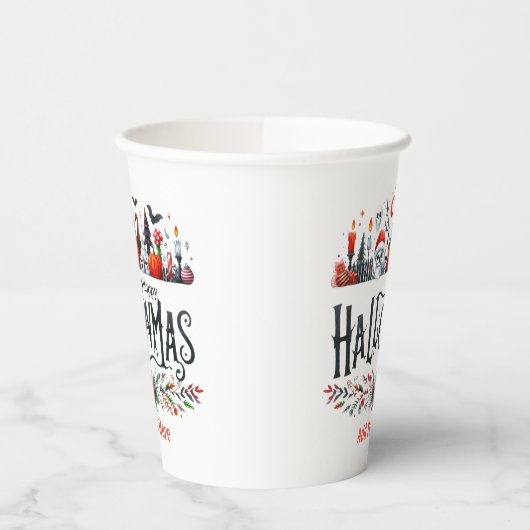 Weihnachtsmashup Pappbecher (Links)