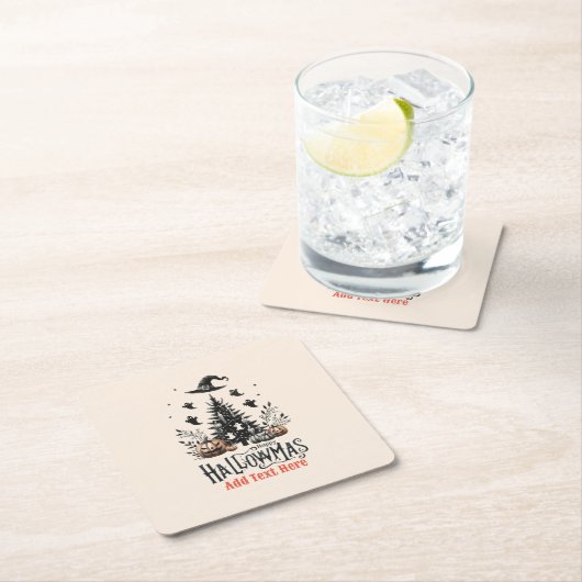 Weihnachtsmashup Rechteckiger Pappuntersetzer (Vor Ort)