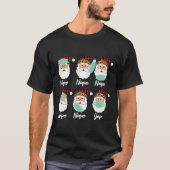 Weihnachtsmaske falsch T-Shirt (Vorderseite)