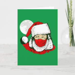 Weihnachtsmaske Santa Claus Moon Einladung
