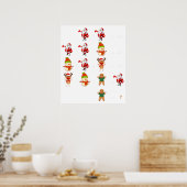 weihnachtsmathe lustig poster (Küche)