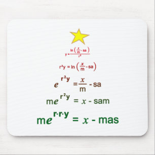 Weihnachtsmathe Mousepad