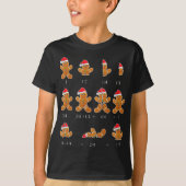 Weihnachtsmathematik Lehrer Fraction Gingerbrei Co T-Shirt (Vorderseite)