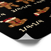Weihnachtsmathematik Lehrer Fracture Gingerbrei Co Poster (Ecke)