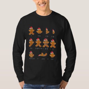 Weihnachtsmathematik Lehrer Gleichung Lebkuchen mi T-Shirt
