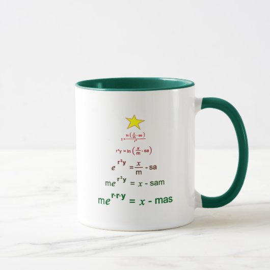 Weihnachtsmathematik Tasse (Rechts)