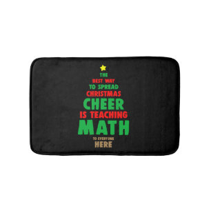 Weihnachtsmathematikerin Badematte