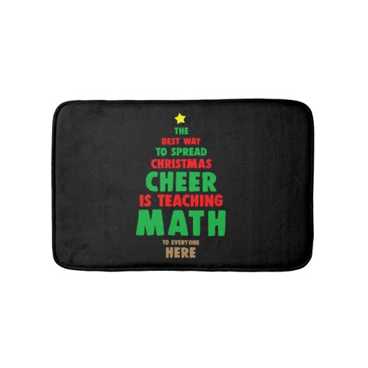Weihnachtsmathematikerin Badematte (Vorderseite)