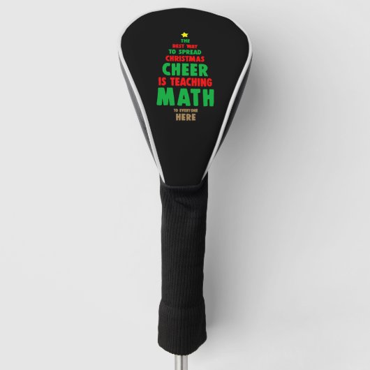 Weihnachtsmathematikerin Golf Headcover (Vorderseite)