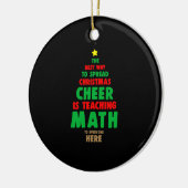 Weihnachtsmathematikerin Keramik Ornament (Links)