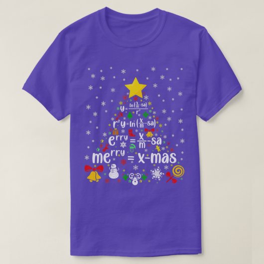 Weihnachtsmathematikprofessor xmas Mathematiker Ma T-Shirt (Design vorne)