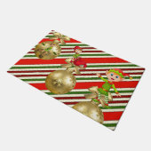 Weihnachtsmatte, Elf Fußmatte (Schrägansicht)