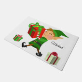 Weihnachtsmatte, Elf Fußmatte (Schrägansicht)