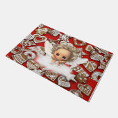 Weihnachtsmatte, Engel Fußmatte (Schrägansicht)