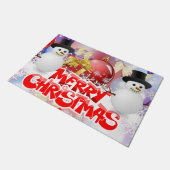 Weihnachtsmatte, frohe Weihnachten Fußmatte (Schrägansicht)