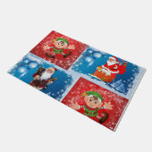 Weihnachtsmatte Fußmatte (Schrägansicht)