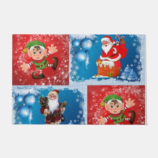 Weihnachtsmatte Fußmatte (Vorderseite)