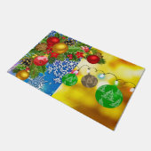 Weihnachtsmatte Fußmatte (Schrägansicht)