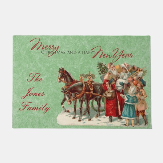 Weihnachtsmatte Fußmatte (Vorderseite)