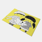 Weihnachtsmatte Fußmatte (Schrägansicht)