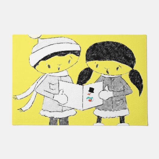 Weihnachtsmatte Fußmatte (Vorderseite)